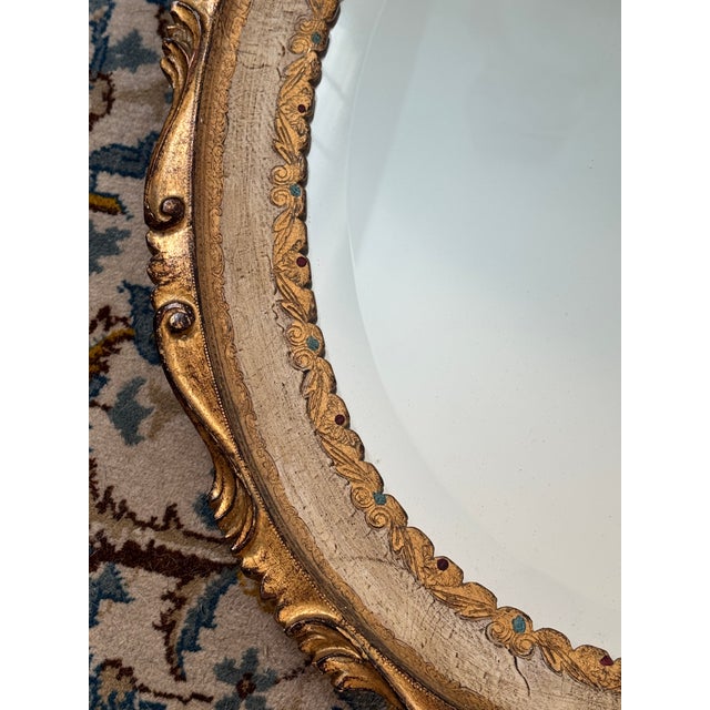 20th Century Florentine Giltwood Mirror For Sale In Pittsburgh - Image 6 of 12