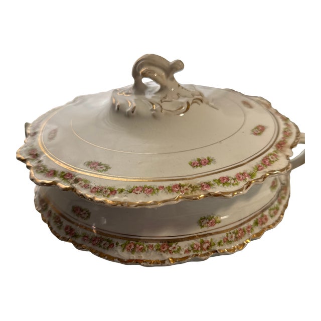 Antique Homer Laughlin Porcelain Vegetable Bowl Dish Dated 1915 For Sale