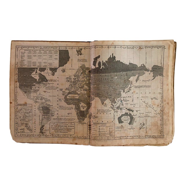 1821 Woodbridge Thematic World Map For Sale
