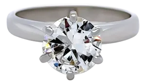 Bespoke Platinum Diamond Engagement Ring 1.48ct