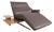 4905 Chaise Lounge in Leather and Wood from Himolla For Sale