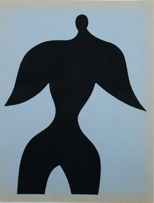 Jean Arp, Homme oiseau, Lithograph