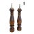 1960s Woodcrest Creation Wooden Salt Shaker and Pepper Grinder 14" - a Pair For Sale