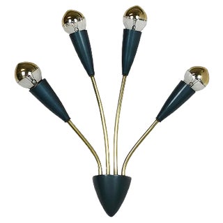 Italian Theater Wall Sconce, 1950s For Sale