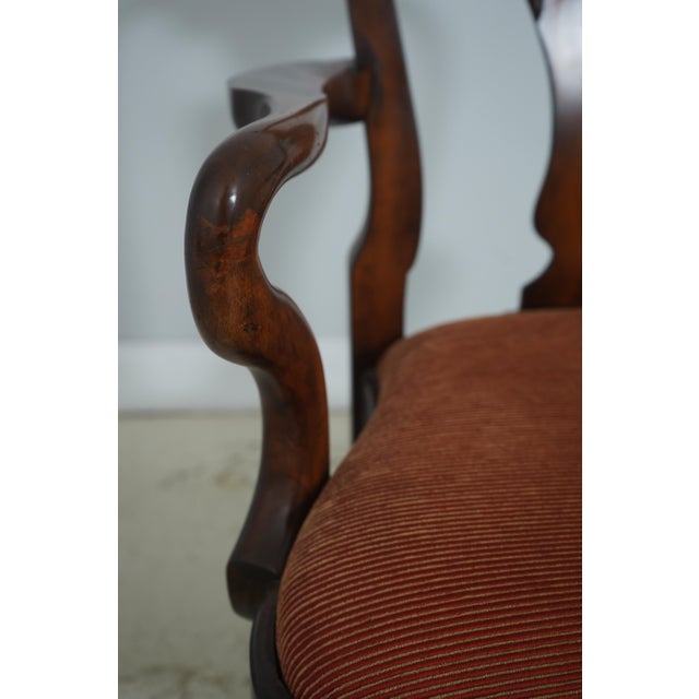 Brown Set of 6 Maitland Smith Georgian-Style Mahogany Dining Chairs For Sale - Image 8 of 18