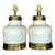 Vintage Boho Glazed Ceramic Lamps After Chapman - a Pair For Sale