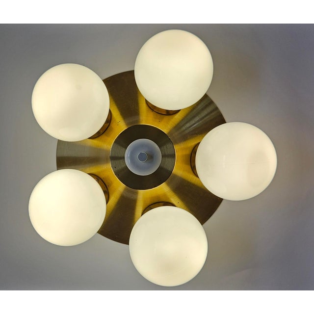 Mid-Century Space Age Sputnik Flush Mount, 1970s For Sale - Image 12 of 17