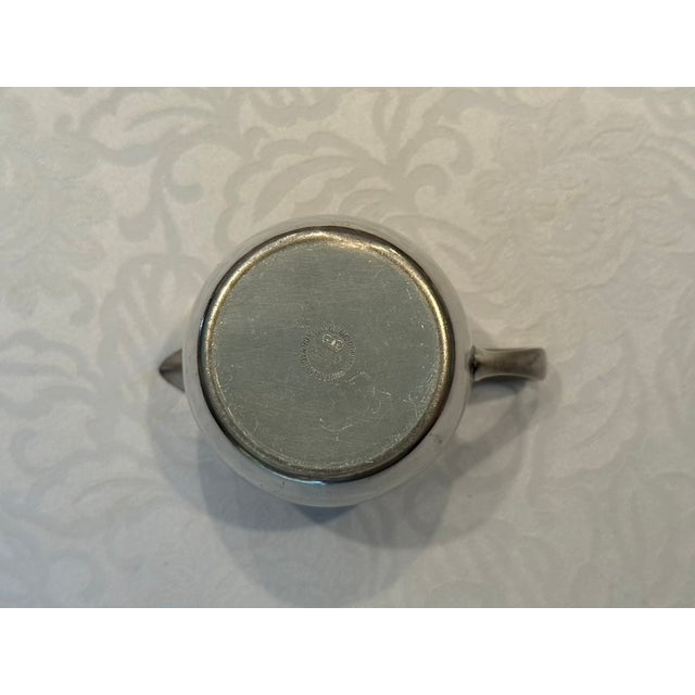 Metal 1960s Dutch Modernist Royal Holland Pewter Sculptural Pitcher by k.m.d. Tiel For Sale - Image 7 of 10