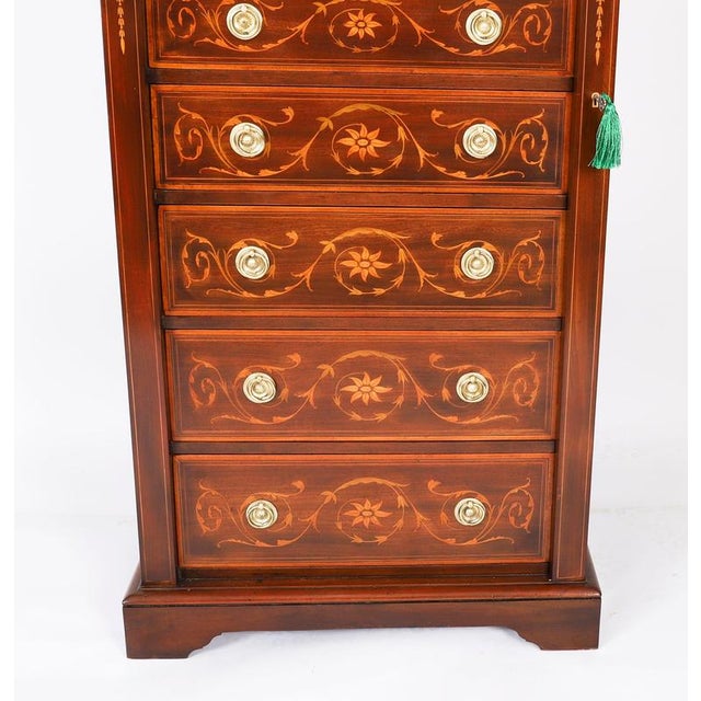 Antique Edwardian Wellington Chest by J Shoolbred, 1900 For Sale - Image 3 of 17