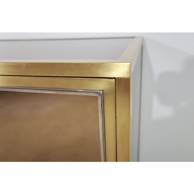 Mid-Century Modern Buffet by Michel Pigneres for L'Angolo Metallarte Roma, France, 1970s For Sale - Image 4 of 9