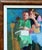 Mid-Century Modern American Painter Ted Jaslow Painting - The Secret - Signed For Sale - Image 3 of 8