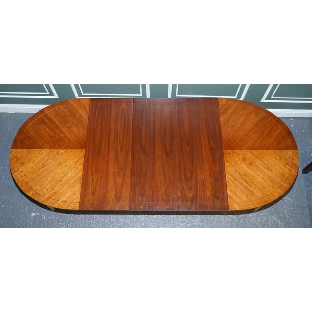 Extendable Dining Table in Cherrywood and Hand-Painted Gilt Wood from Kindel Furniture For Sale - Image 6 of 18