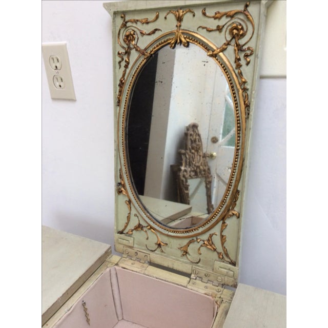 White 18th Century Italian Vanity Dressing Table For Sale - Image 8 of 10