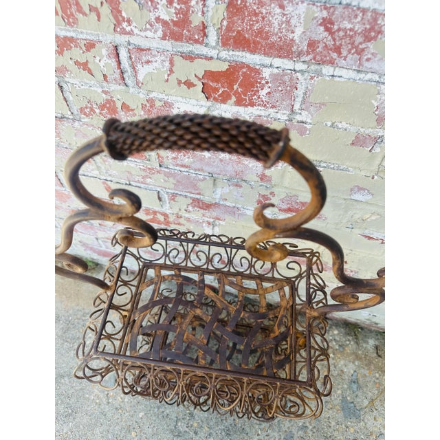 Shabby Chic Vintage Plant Stand For Sale - Image 3 of 10