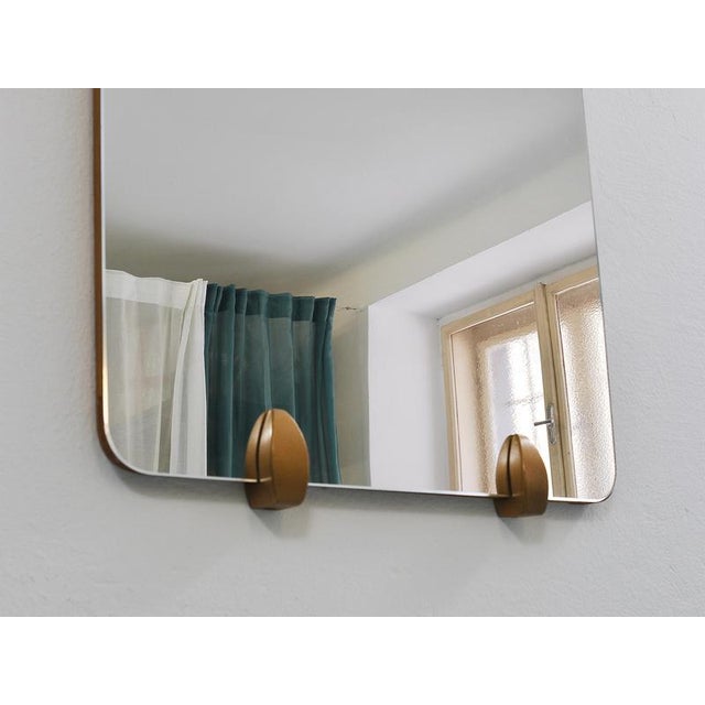 Large Mid-Century Trapezoidal Full-Length Wall Mirror, Vienna, Austria, 1950s For Sale - Image 13 of 15