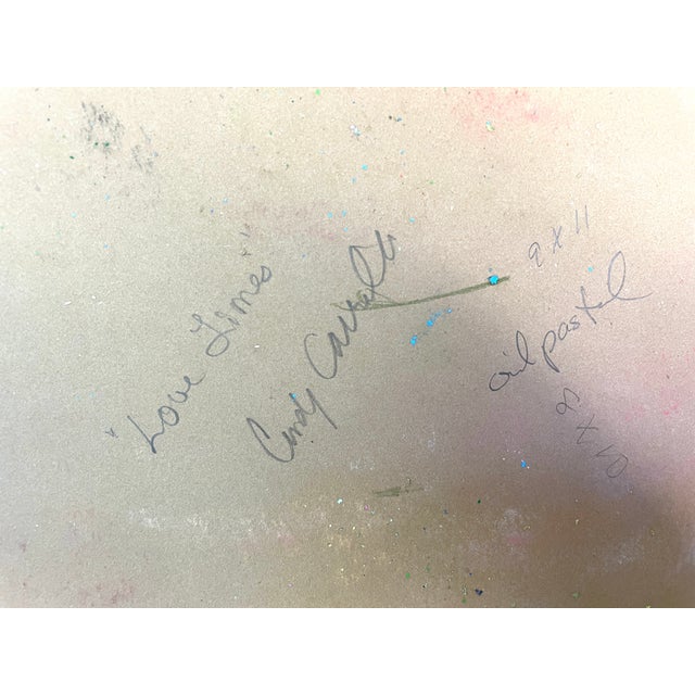 Oil pastel on paper- “Love Limes” oil pastel on Strathmore Tan paper This piece is made with oil pastels onto archival...