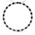 Discover an enchanting interplay of light and darkness wrapped elegantly around your neck with this exquisite pendant...
