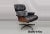 Vintage Selig Plycaft Black Leather Eames Style Walnut Swivel Tilt Lounge Chair For Sale - Image 13 of 13