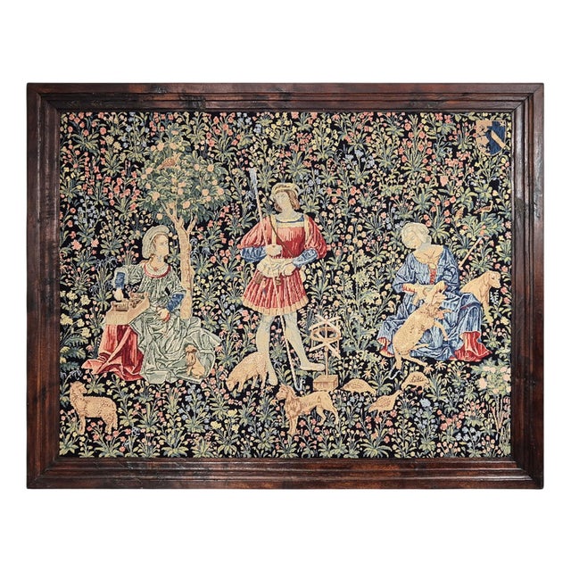 17th Century The Pastoral and the Spinning Wheel Tapestry Exhibited at the Louvre For Sale