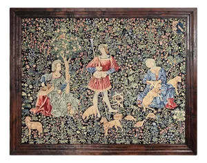17th Century The Pastoral and the Spinning Wheel Tapestry Exhibited at the Louvre