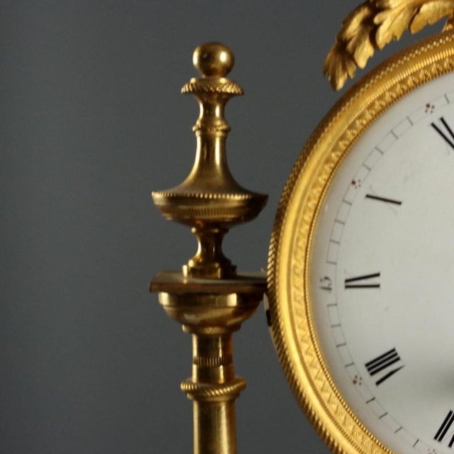 Antique Bronze Clock from Warnier à Paris, France, 19th Century For Sale - Image 6 of 11