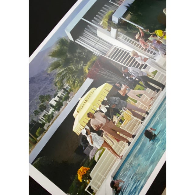 Slim Aarons 1970s "Palm Springs Pool" First Edition 1/150 Estate Stamped C-Print by Slim Aarons For Sale - Image 4 of 9
