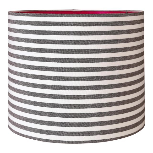 Maison Maison Striped Drum Lampshades For Sale