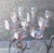 1920s Circa 1920 Elegant Wheel Cut Pink Blown Crystal Optic Paneled Stems – Set of 6 For Sale - Image 5 of 13