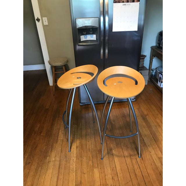1990s Post-Modern Attributed to Jonas Bohlin for Magis "Lyra" Bar Stools – Italian Modernism For Sale In San Francisco - Image 6 of 7