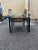 Vintage Wood & Black Metal Console Table For Sale - Image 4 of 6