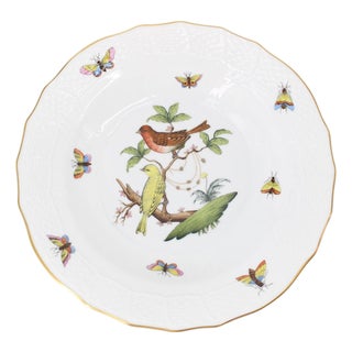 Herend Rothchild Bird Rimmed Soup Bowl For Sale