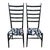 Noir Ladder Back Chairs Set of 2 For Sale