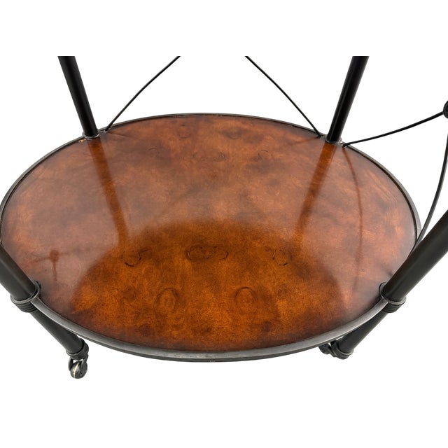 Wood Theodore Alexander Regency Etagere Two Tiered Table For Sale - Image 7 of 11