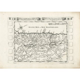 Antique Map of Palestine and Jerusalem by Elias Baeck, 1700s For Sale