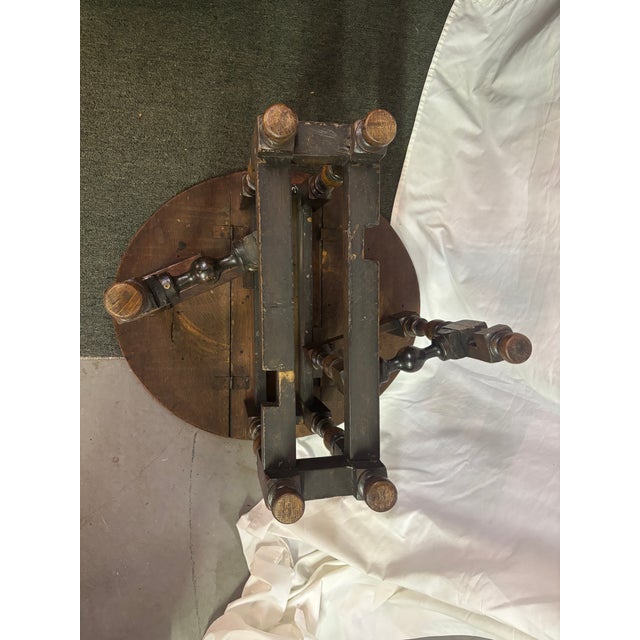 Diminutive Jacobean Style Oak Gateleg Table, Late 19th Century For Sale - Image 9 of 11