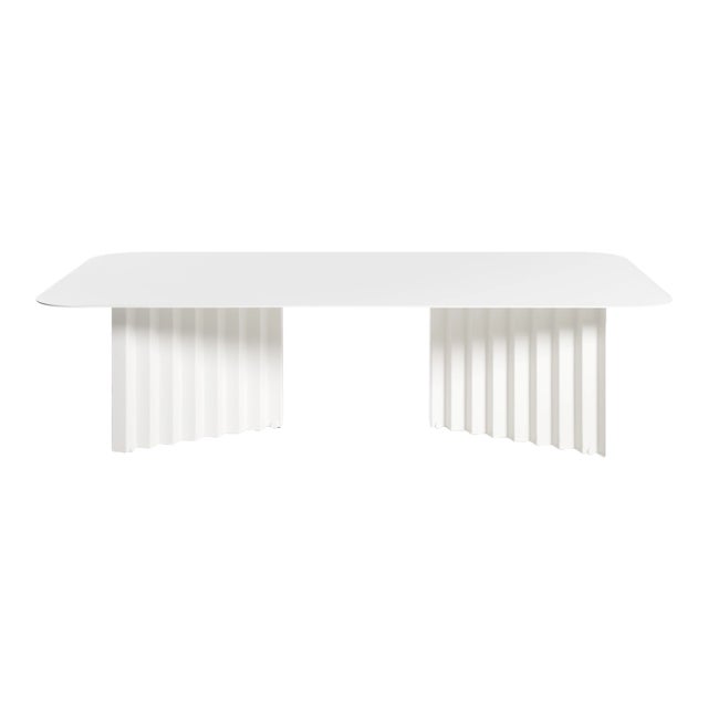 RS Barcelona Plec Large Steel Table, White For Sale
