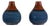 Pair of Artisan Ceramic Vases in Midnight Blue, Pre-Drilled for Lamp Conversion For Sale