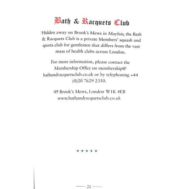 Annabel’s Club London Private Members' Box W/ Rule Book/ Card Holder & Member's Card 2018 For Sale - Image 10 of 16