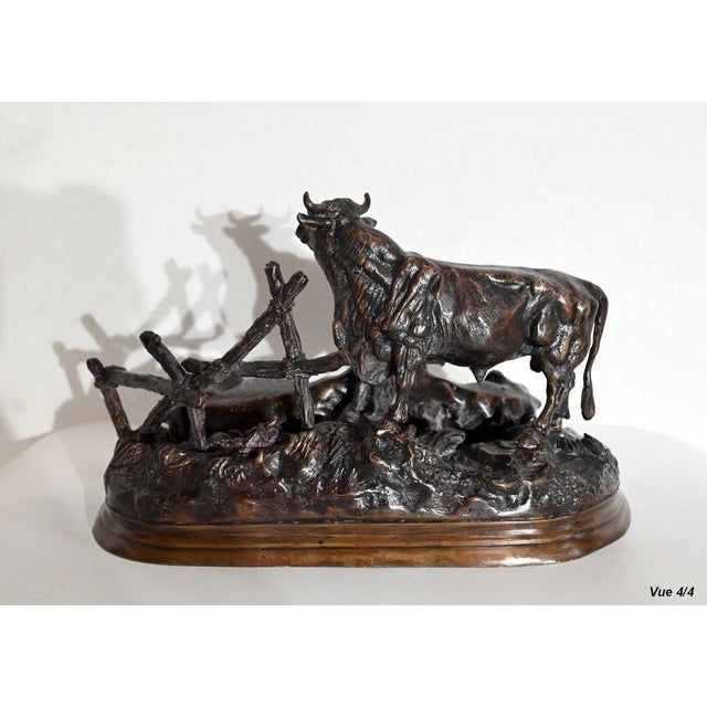 Jules Moigniez, Cows, Early 20th Century, Bronze For Sale - Image 13 of 18