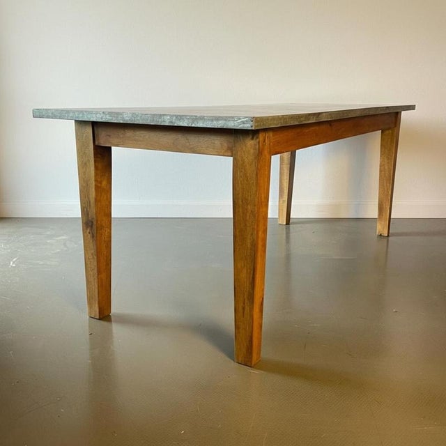 Metal Mangowood Table with Zinc Top by House Doctor, Denmark For Sale - Image 7 of 8
