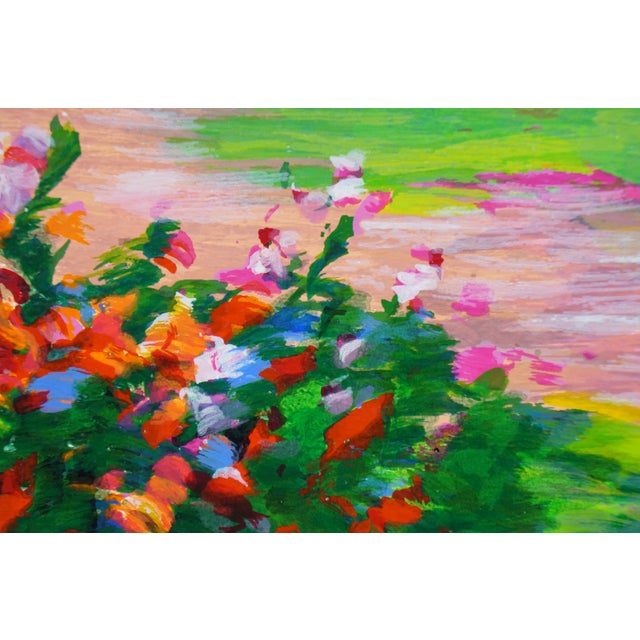 2004 Alex Perez 'Landscape in Provence' Colored Serigraph Print Signed Coa For Sale - Image 9 of 12