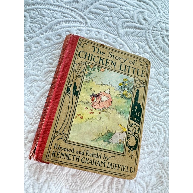 Framed 1920s Antique "Chicken Little" Children's Book Plates - A Pair For Sale - Image 10 of 11