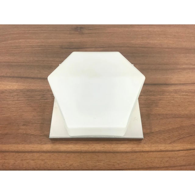 Glashütte Limburg 1970s Mid-Century Opaline Glass Wall Lamp by Limburg, Germany For Sale - Image 4 of 9