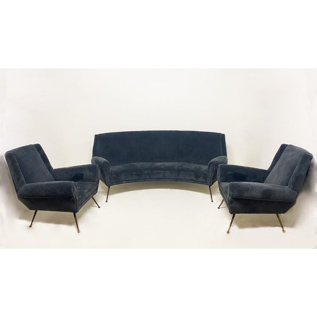 Vintage Sofa & Armchairs attributed to Gigi Radice, Set of 3 For Sale - Image 18 of 18