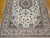 Vintage Exceptionally Fine Persian Nain Habibian Area Rug, Hand-Knotted Wool & Silk, Floral Pattern, 7x10, Ivory & Blue For Sale - Image 11 of 16
