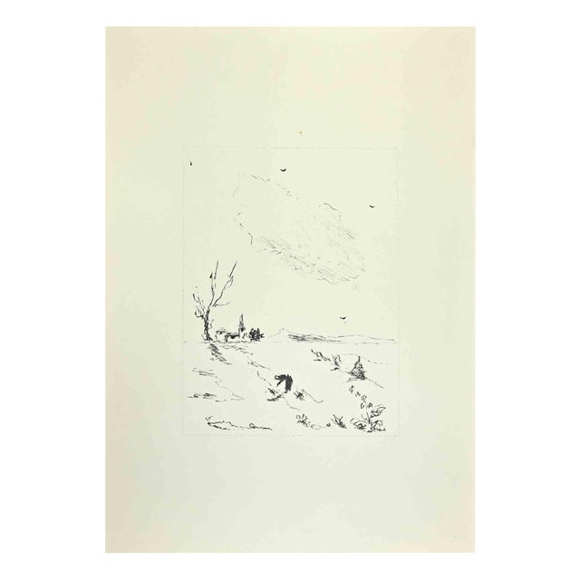 Filippo De Pisis, Cloud, 1960s, Lithograph For Sale