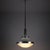 Gold Chrome and Ribbed Glass Pendant Lamp in the style of Sergio Mazza for Artemide, 1960s For Sale - Image 8 of 11