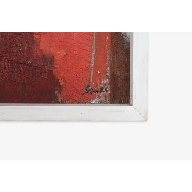 Mid-Century Modern George August Stahl Painting Composition (1962-63) For Sale - Image 3 of 5