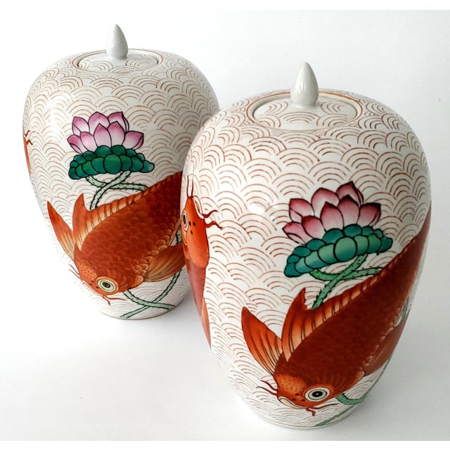 Large Ginger Jars Pair For Sale - Image 12 of 12