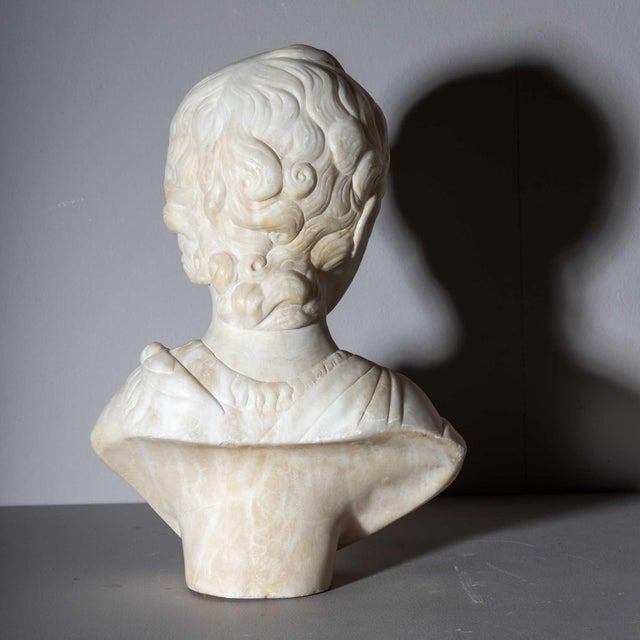 Late 19th Century Bust of John the Baptist as Child in the manner of Karl Storck For Sale In New York - Image 6 of 18